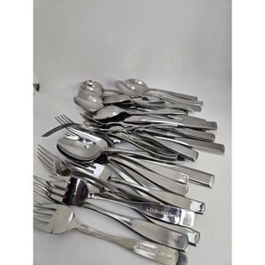 Vintage Collectible Silverware - DELTA AIRLINE HUGE LOT OF MIXED SILVERWARE Used